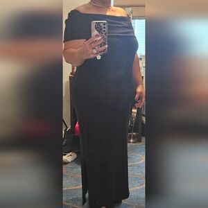 Eloquii Black Off-Shoulder Dress